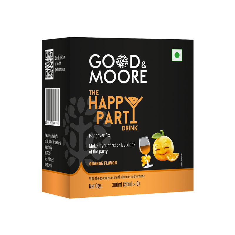 The Happy Party Drink – Orange Flavor | Hangover Fix | 50mlx6