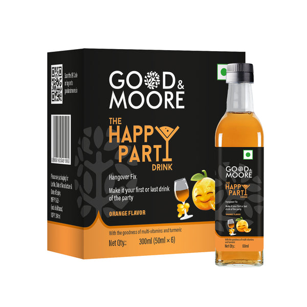 The Happy Party Drink – Orange Flavor | Hangover Fix | 50mlx6