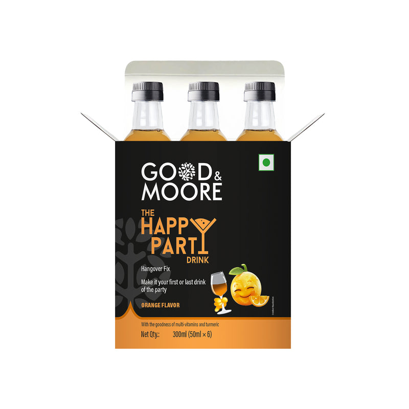 The Happy Party Drink – Orange Flavor | Hangover Fix | 50mlx6